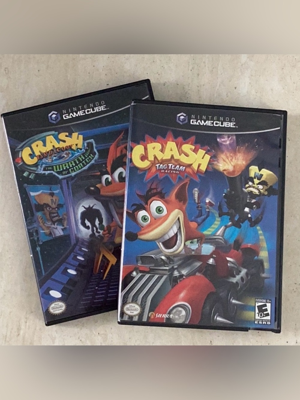Crash Bandicoot Tag Team Racing Nintendo GameCube Game & The Wrath Of Cortex CIB